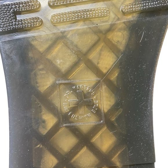 Dr. Martens Air Wair CombatBoots Bouncing Soles Zipper Black Womens 7 New - Picture 10 of 12